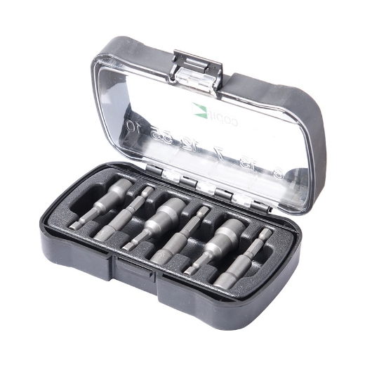 Afbeeldingen van Cobit 6-delig dopsleutelbitsset van 6 tot 13mm, lengte 65mm - 10028