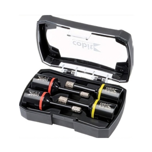 Afbeeldingen van Cobit 4-delig diamantborenset met kleurmarkering voor haakse slijper - 05042