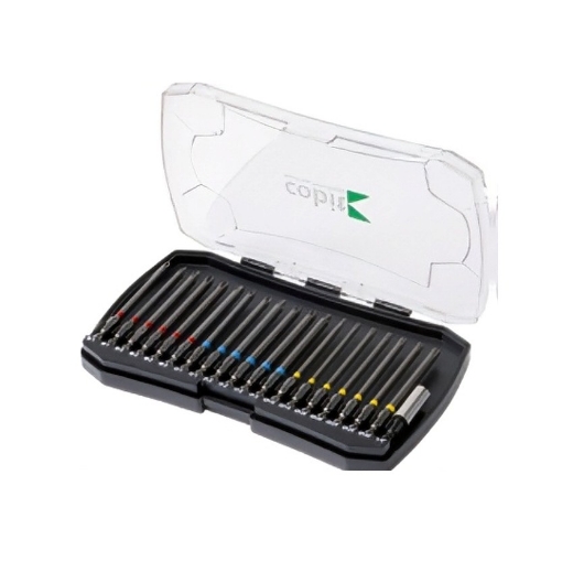 Afbeeldingen van Cobit 20-delig bitset gemengd met kleurmarkering en magnetische bithouder - 02230