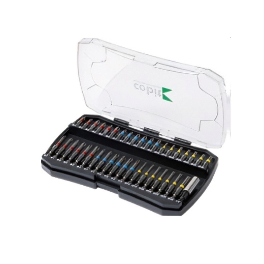 Afbeeldingen van Cobit 39-delig bitset gemengd met kleurmarkering en magnetische bithouder - 02231