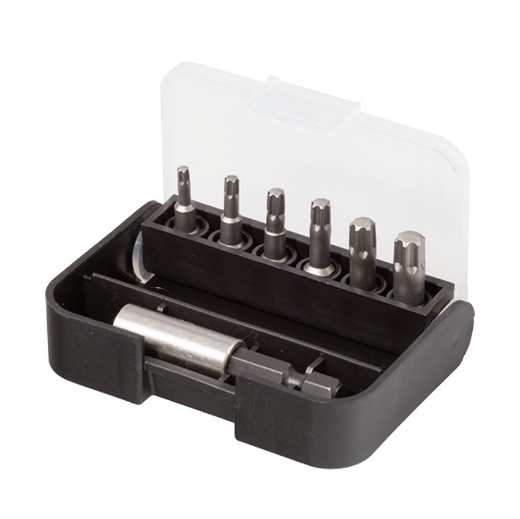 Afbeeldingen van Cobit 10-delig impact bitset met torx T-Rip bitsen en magnetische bithouder - 05014
