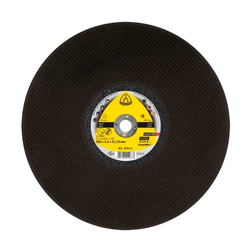 Afbeeldingen van Klingspor A 624 SX Supra Kronenflex® vlakke doorslijpschijf 356x4x25.4mm, voor staal - 340641