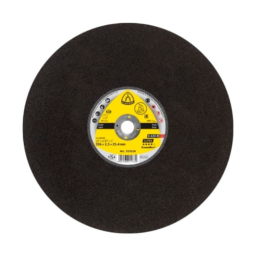 Afbeeldingen van Klingspor A 630 N Supra Kronenflex® vlakke doorslijpschijf 300x2.5x25.4mm, voor staal - 353325