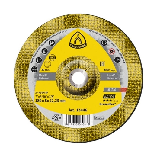 Afbeeldingen van Klingspor A 24 Extra Kronenflex® afbraamschijf 100x6x16mm, voor metaal universeel - 189004