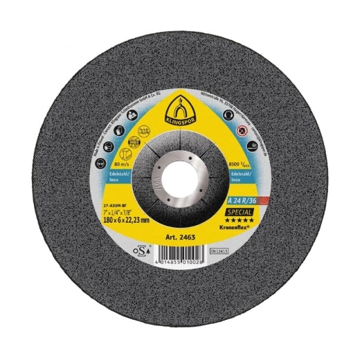Afbeeldingen van Klingspor A 24 R 36 Special Kronenflex® afbraamschijf  115x6x22.23mm, voor RVS - 2488