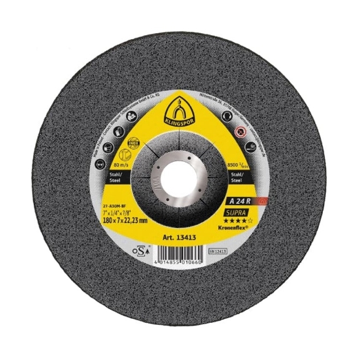 Afbeeldingen van Klingspor A 24 R Supra Kronenflex® afbraamschijf 230x8x22.23mm, voor staal - 13438