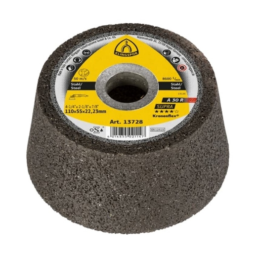 Afbeeldingen van Klingspor A 30 R Supra Kronenflex® komsteen  110x55x22.23mm, voor staal - 13728