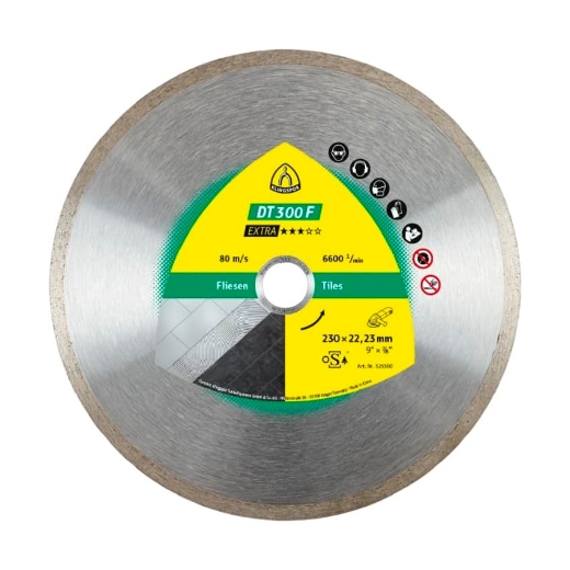 Afbeeldingen van Klingspor DT 300 F Extra diamantschijf voor vloer- en wandtegels 125x1.6x22.23mm - 325358