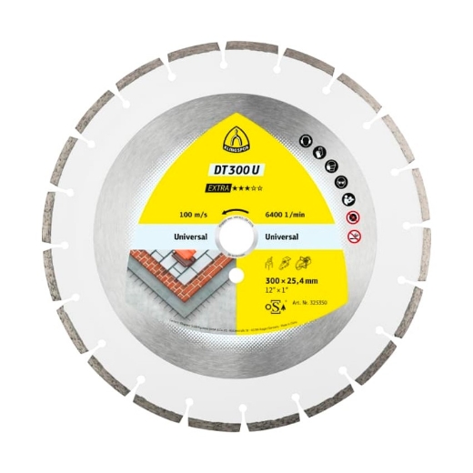 Afbeeldingen van Klingspor DT 300 U Extra diamantschijf voor beton 350x2.8x25.4mm - 325350