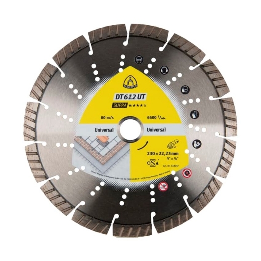 Afbeeldingen van Klingspor DT 612 UT Supra diamantschijf voor zandsteen en gewapend beton 125x22.23mm - 383486