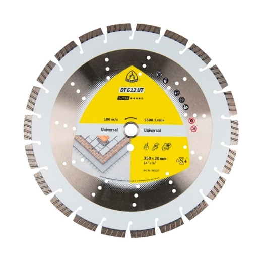 Afbeeldingen van Klingspor DT 612 UT Supra diamantschijf voor zandsteen en gewapend beton 300x2.8x20mm - 340224
