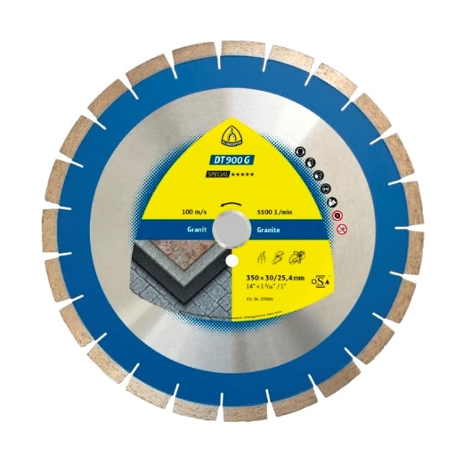 Afbeeldingen van Klingspor DT 900 G Special diamantschijf voor graniet en terazzo 400x25.4/30mm - 359080