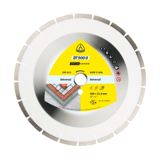 Afbeeldingen van Klingspor DT 900 U Special diamantschijf voor zandsteen en gewapend beton 500x3.7x30mm - 325154