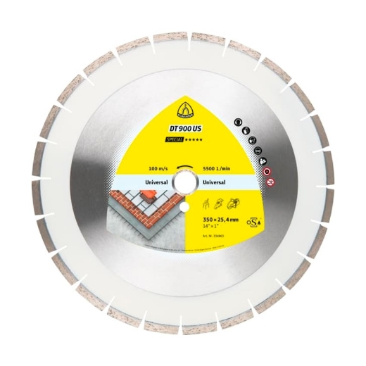 Afbeeldingen van Klingspor DT 900 US Special diamantschijf voor zandsteen en gewapend beton 450x3.6x25.4mm - 334065