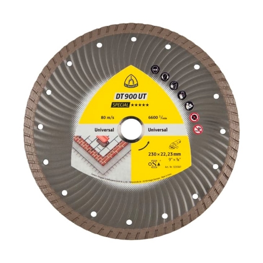 Afbeeldingen van Klingspor DT 900 UT Special diamantschijf voor steen en dakpannen 115x2.2x22.23mm - 325364