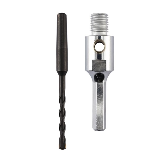 Afbeeldingen van Klingspor ADS 200 boorhulp met zeskant opname en centreerboor (tbv DD 600 U) 8x115mm - 236442