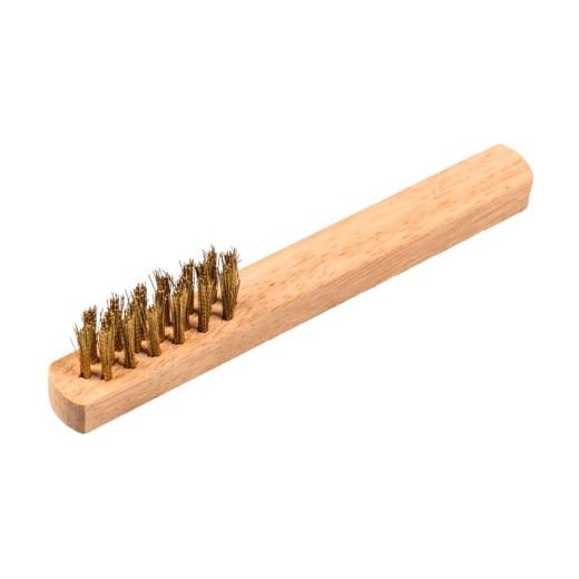 Afbeeldingen van Klingspor BHZ 600 bougieborstel met houten handvat 45x15x150mm, voor messing - 358322