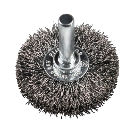 Afbeeldingen van Klingspor BRS 600 W ronde draadborstel met stift 40x9x6mm, voor staal - 358348
