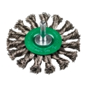 Afbeeldingen van Klingspor BRS 600 Z ronde draadborstel met stift 75x12x6mm, voor RVS - 358321