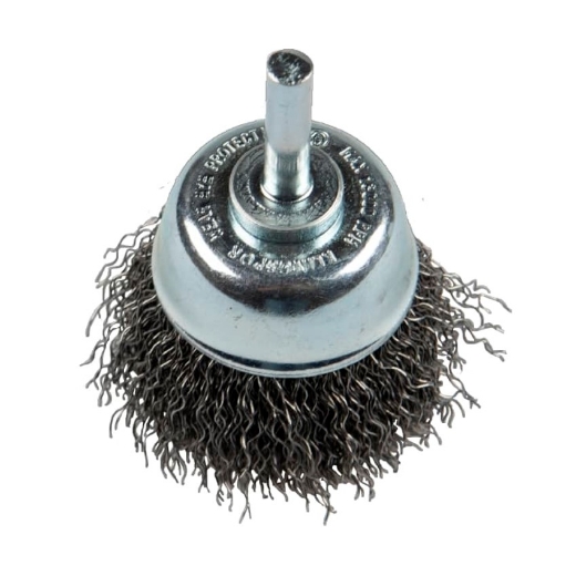 Afbeeldingen van Klingspor BTS 600 W draadborstel met stift 0.3x6x50mm, voor staal - 358331