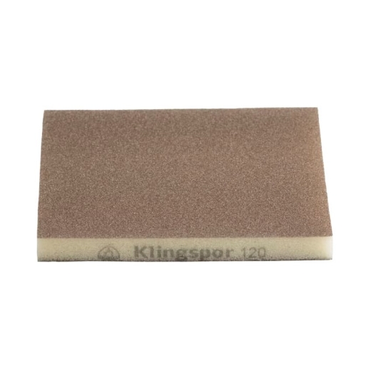 Afbeeldingen van Klingspor SW 501 Handschuurblok/schuurspons voor verf, lak, plamuur en hout 96x123x12.5mm, korrel 220 - 125282
