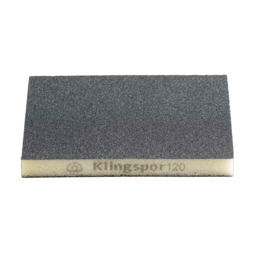 Afbeeldingen van Klingspor SW 502 Handschuurblok/schuurspons voor verf, lak, plamuur en kunststof 96x123x12.5mm, korrel 220 - 244379