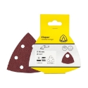 Afbeeldingen van Klingspor 5 stuks PS 22 K schuurdriehoek met klittenband voor hout & metaal 96mm, korrel 180, vorm GLS15 - 241660