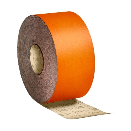 Afbeeldingen van Klingspor PL 31 B schuurrol met papieren onderlaag voor hout, verf & plamuur 115mmx5m, korrel 120 - 241820
