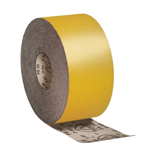 Afbeeldingen van Klingspor PS 30 D schuurrol met papieren onderlaag voor hout, verf & plamuur 115mmx50m, korrel 240 - 182418