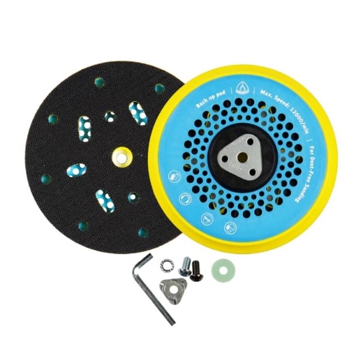 Afbeeldingen van Klingspor HST 545 klitsteunschijf met multigatenpatroon voor excenterschuurmachine medium 150mm - 384003