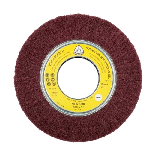 Afbeeldingen van Klingspor NFW 600 schuurvlieswiel voor metaal & RVS 165x50x43.1mm, korrel medium - 258899