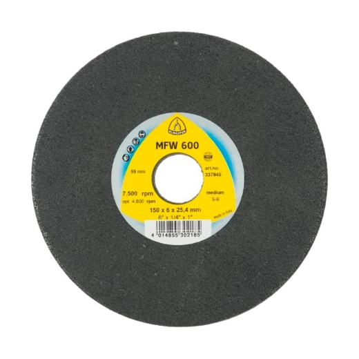 Afbeeldingen van Klingspor MFW 600 schuurvlies afwerkingswiel voor staal, non-ferro metalen & RVS 125x6x22mm, korrel grof - 342218