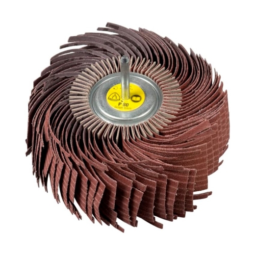 Afbeeldingen van Klingspor MM 630 lamellenschuurwiel voor verf, plamuur, hout & metaal 180x50x6mm, korrel 80 - 262634