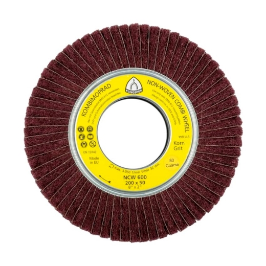 Afbeeldingen van Klingspor NCW 600 schuurvlieswiel voor metaal & RVS 165x50x43.1mm, korrel 180 - 258912