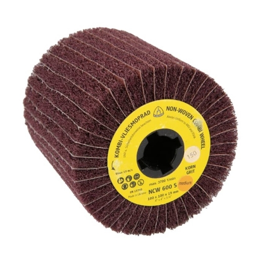 Afbeeldingen van Klingspor NCW 600 S schuurwals voor metaal & RVS 100x50x19mm, korrel 150 - 259898