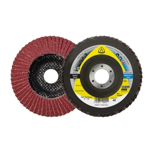 Afbeeldingen van Klingspor SMT 924 Special lamellenschijf bol voor staal & RVS 115x22.23mm, korrel 60 - 322863