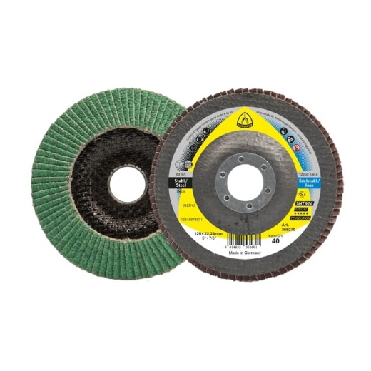 Afbeeldingen van Klingspor SMT 976 Special lamellenschijf bol voor RVS 125x22.23mm, korrel 60 - 369264