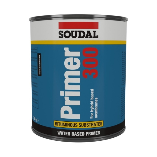 Afbeeldingen van Soudal Primer 300 voor siliconen en hybride gebaseerde membranen of kitten op bitumineuze ondergronden, pot 750ml - 158830