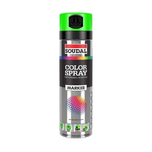 Afbeeldingen van Soudal Color Spray Marker geel 500ml - 155991