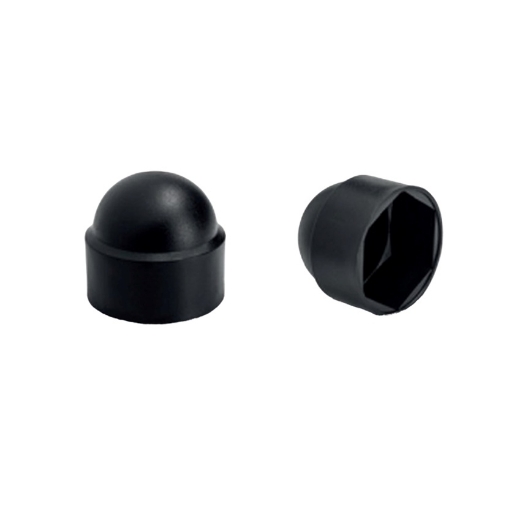 Afbeeldingen van 100st. Afdekkap voor zeskant M14 (SW22) zwart Ral 9005