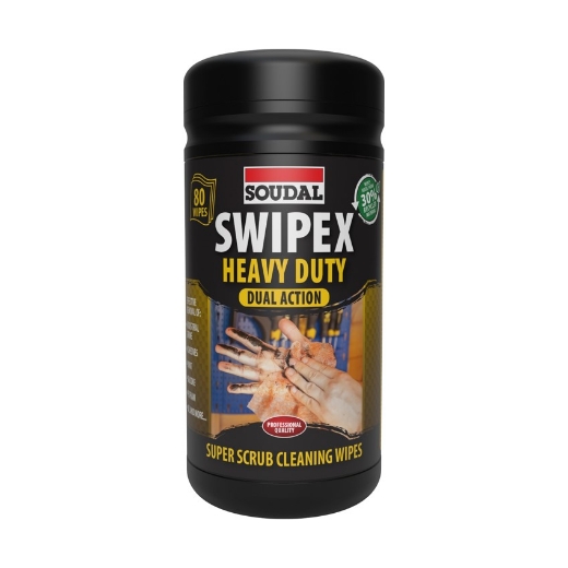 Afbeeldingen van Soudal Swipex reinigingsdoekjes Heavy Duty, flacon 80st - 174760