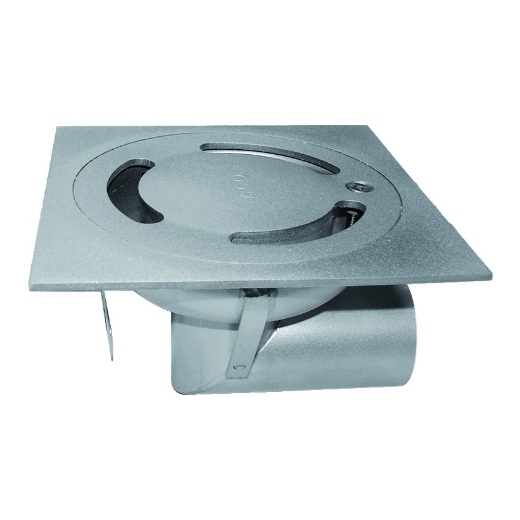 Afbeeldingen van Aco Eko klokput inox 15x15 horizontale uitlaat - 4090751