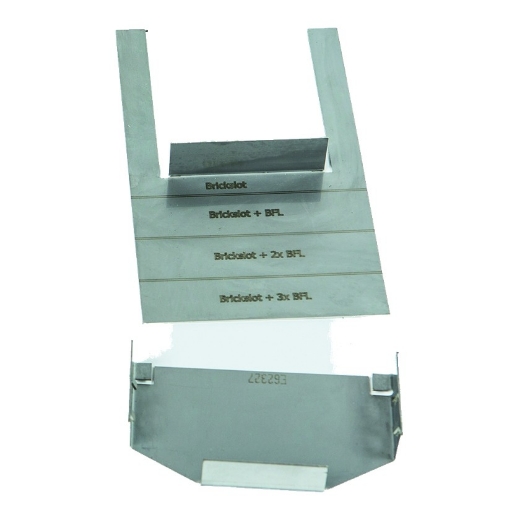 Afbeeldingen van Aco euroline 100 discreet 65/105 eindplaat inox - 4091381