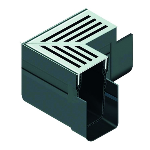 Afbeeldingen van Aco slimline hoekelement aluminium - 4091570