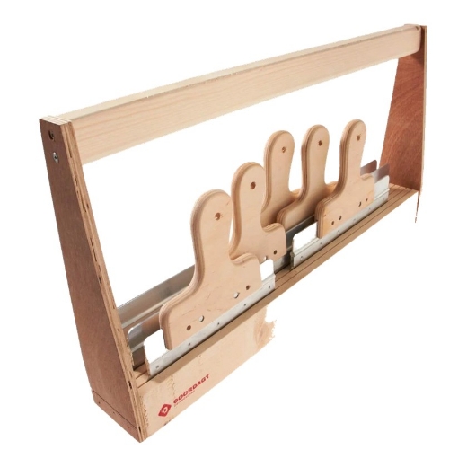 Afbeeldingen van Alvernis doordagt set inox spackmes hout greep t0,4mm 5dlg - 5900013