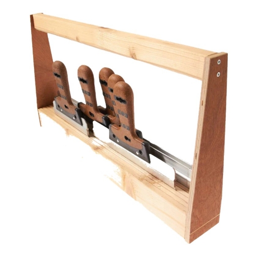 Afbeeldingen van Alvernis doordagt set inox spackmes kurk greep t0,4mm 5dlg - 5900001