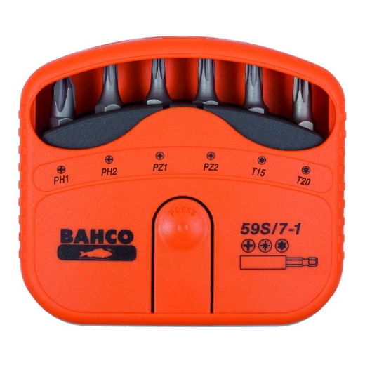 Afbeeldingen van Bahco bitset 7-delig - 5131618