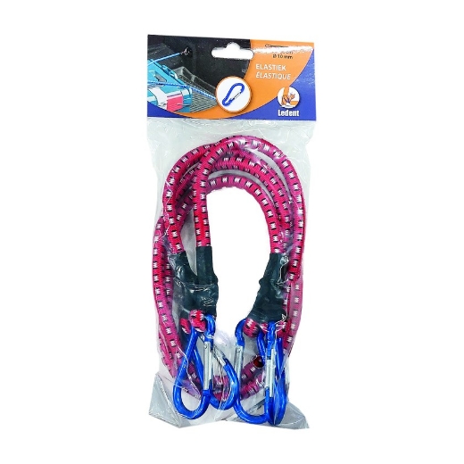 Afbeeldingen van Elastiek met musketon 0,8m/10mm Ledent (2st) - 5082239