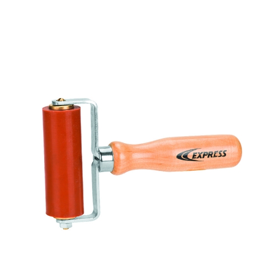 Afbeeldingen van Express 45033 siliconen aandrukrol met ergonomisch houten handvat 90mm - 5640066