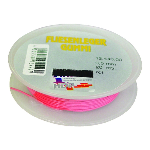 Afbeeldingen van Gummisnoer grijs 20m/0.5mm - 5066001